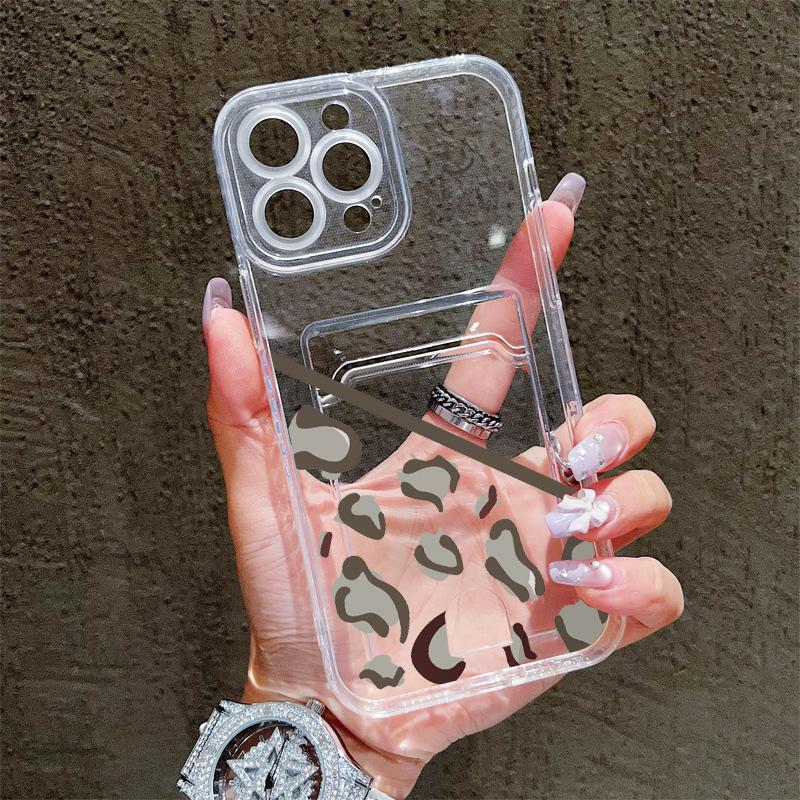 Card Slot Holder Silicone Wallet Pocket Case For Oppo A38 A58 A60 A78 Vivo V27E V27 Pro Samsung A06 A16 A36 A56 Redmi Note 13 Cover Clear Phone Bumper