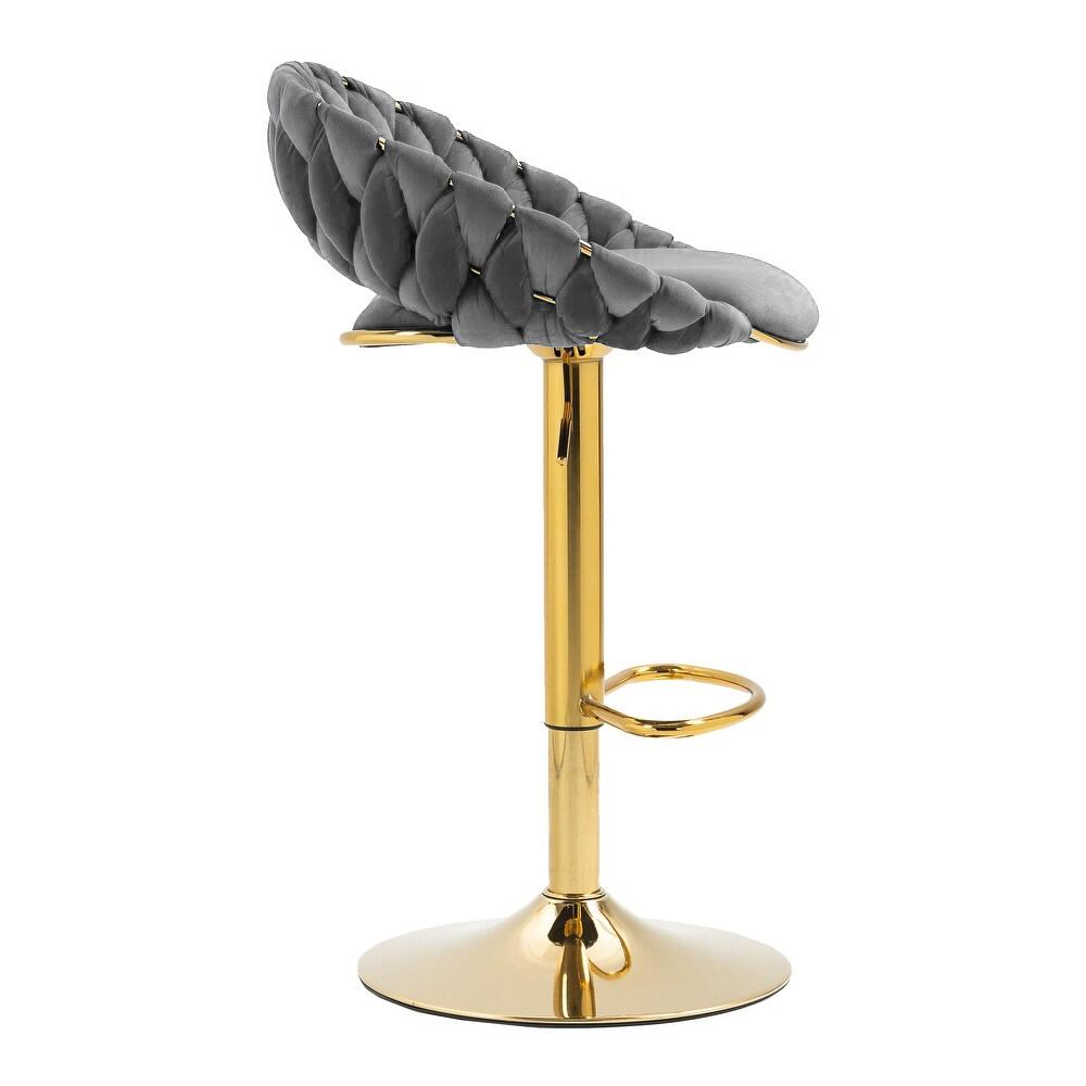 Adjustable stool, bar stool, FARVISO gray elegant loft
