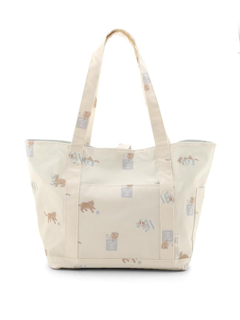 Gelato Pique Playful Cat Print Mom Bag PWGB245709 CRM Women's