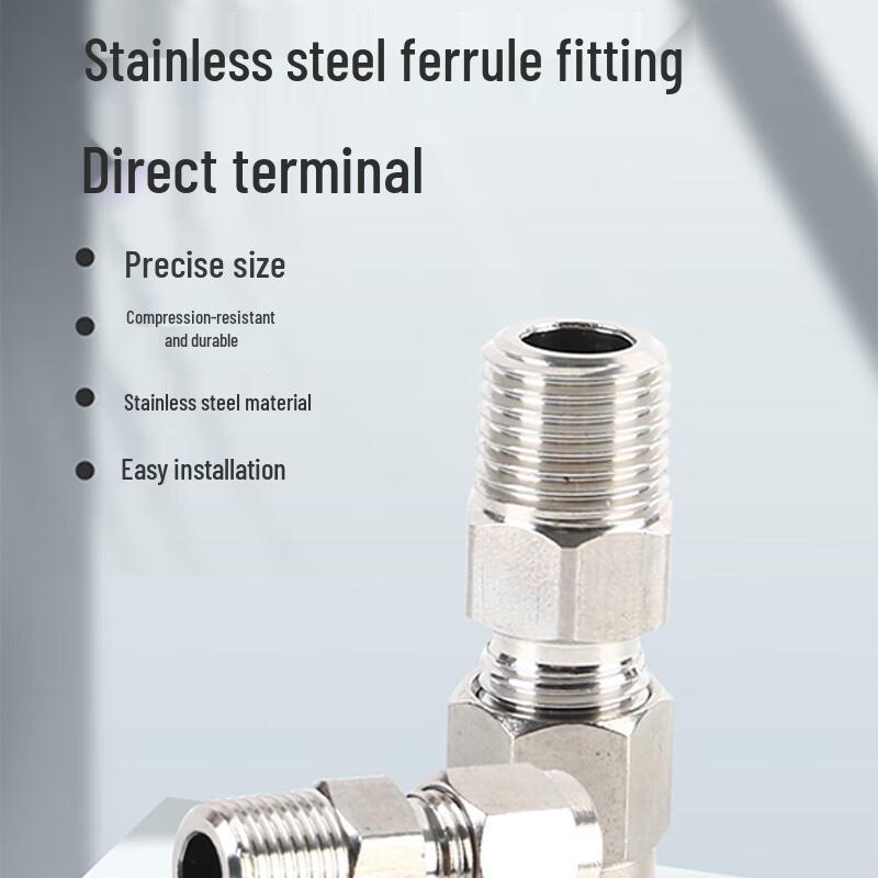 Jinghang Stainless Steel Ferrule Bulkhead Straight Connector