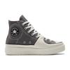 Converse Chuck Taylor All Star Construct Trendige Vielseitige High-Top Canvas-Schuhe Unisex Grau-Weiß