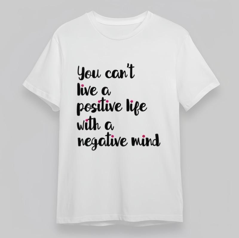 

Women s Oversize Classic T-Shirt Positive Mindset Quote Handwritten Cotton Tee 2XL