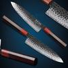 TURWHO Hand Forged Kitchen Knives 3 Layers Composite Steel Japanese Chef Knife Kiritsuke Nakiri Utility Kitchen Accessories