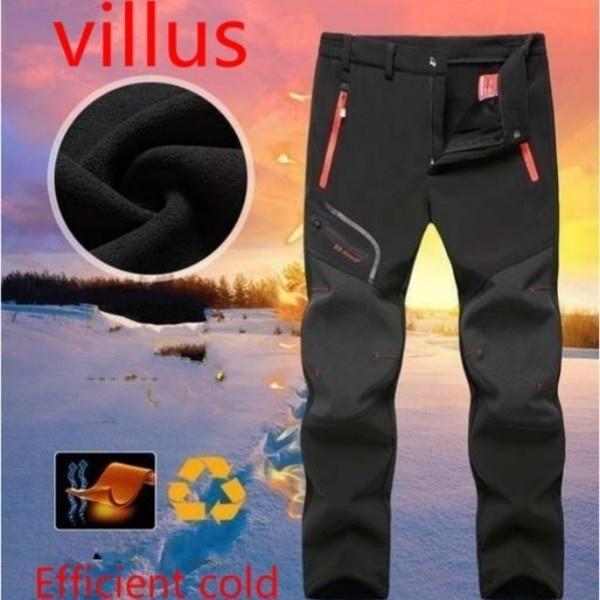 Pantaloni de drumeție din lână iarnă în aer liber Bărbați Camping Alpinism Trekking Ski Pantaloni