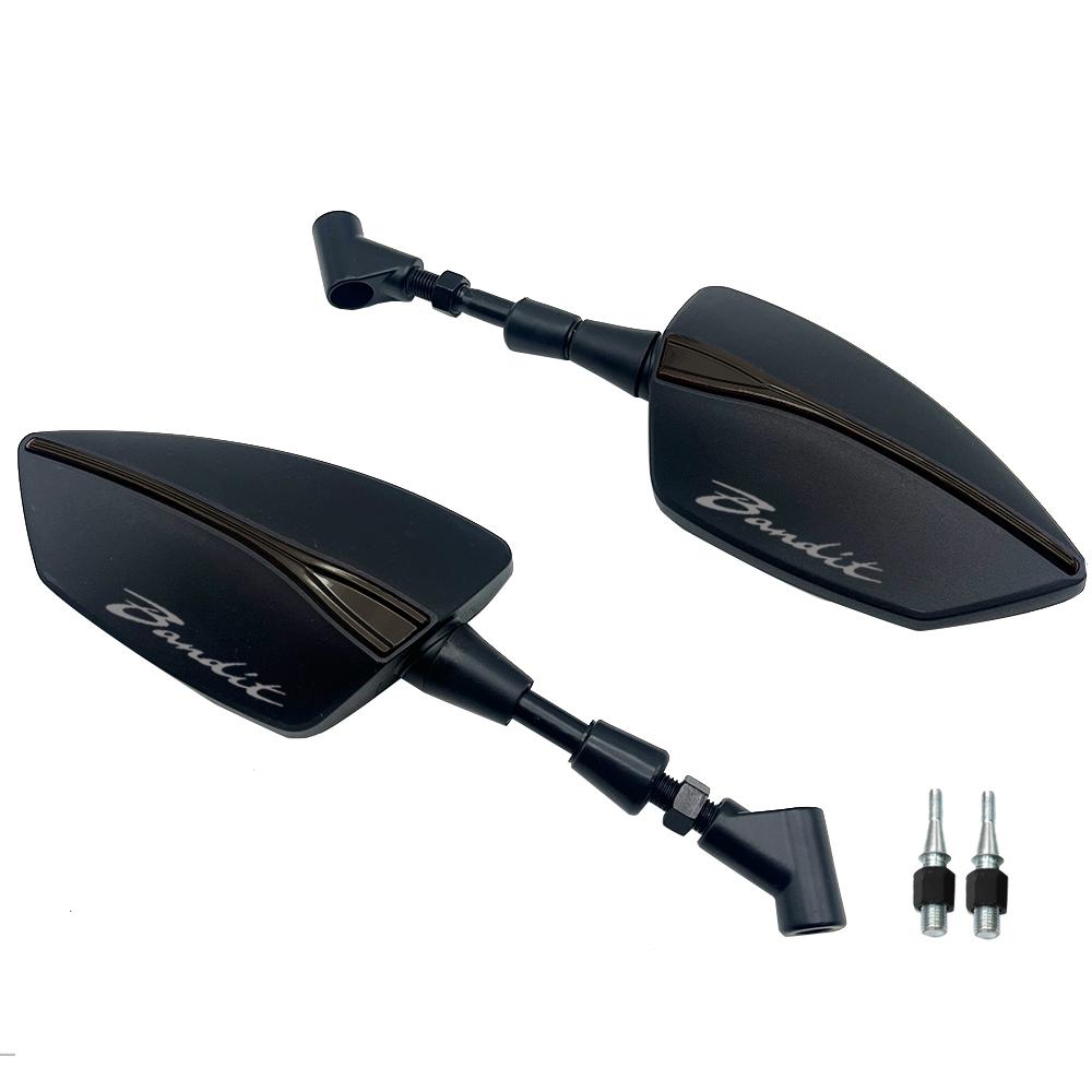 Espelhos Retrovisores Laterais Ajustáveis Universais Para SUZUKI Bandit GSF 400 600 650 650S 1200 1250 S 600S M8/M10