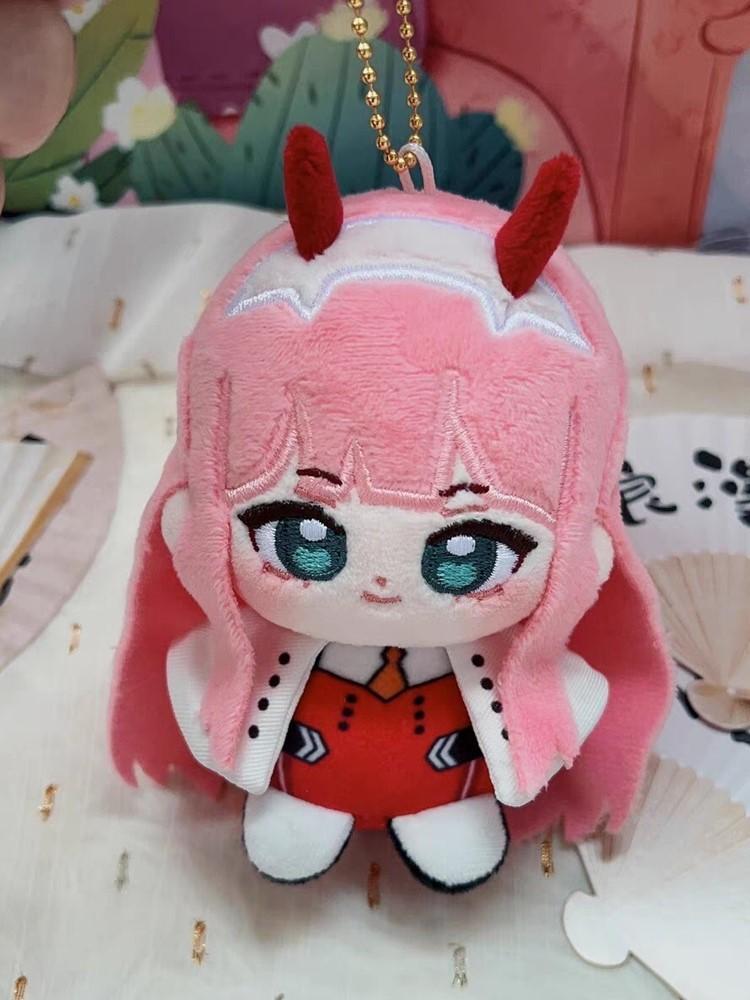Darling In The Franxx Plush Zero Two Anime Cosplay Stuffed Doll Cute Cartoon Pendant Keychain Kids Birthday Gift