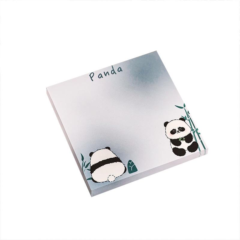 50sheets Cartoon Panda Sticky Notes Students Can Stick High-value Memo Pad Ins Style Decoration Materials Cute N Times