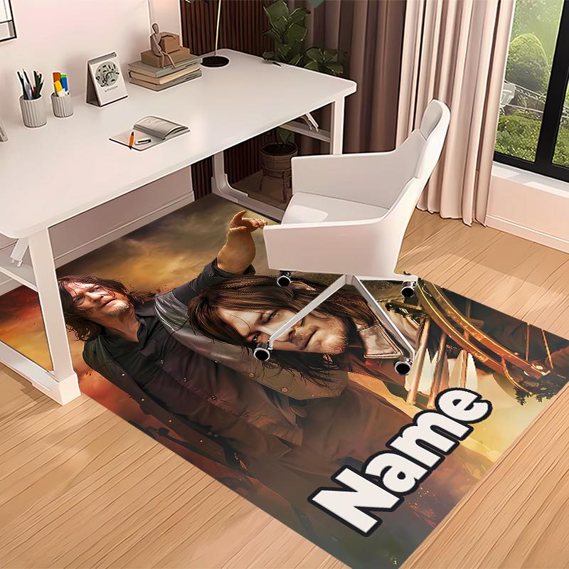 Custom Personalization The Walking Dead Print Area Rug - Soft, Washable Non-Slip Indoor Mat,Living Room,Home&Office Decorative Rug