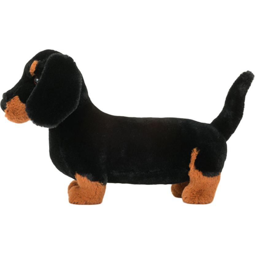 JELLYCAT Shy Series Freddy Dachshund Dog Black Animal Doll Plush Doll 17cm Height