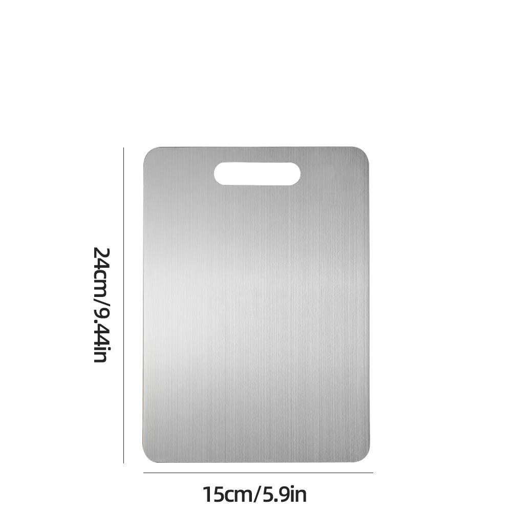 

304 Stainless Steel Cutting Board Kitchen Double Sided Food Grade Boards Non-Slip Thickened Durable Fruit Meat Chopping Board