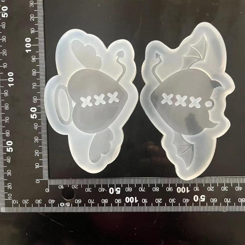 Angel Wing Keychain Pendant Molds Silicone Epoxy Resin Mold Chocolate Cake Clay Making Tool DIY Necklace Jewelry Mould