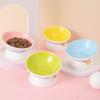 Ceramic Cat Bowl Creative Dog Food Feeding Basin Anti Knock Pet High Foot Bowl  Neck Protection