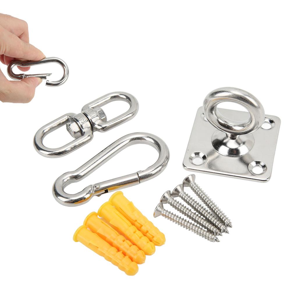 Hammock Chair Hanging Kit Stainless Steel Swing Ceiling Mount Set for Yoga Hammock Punching Bag