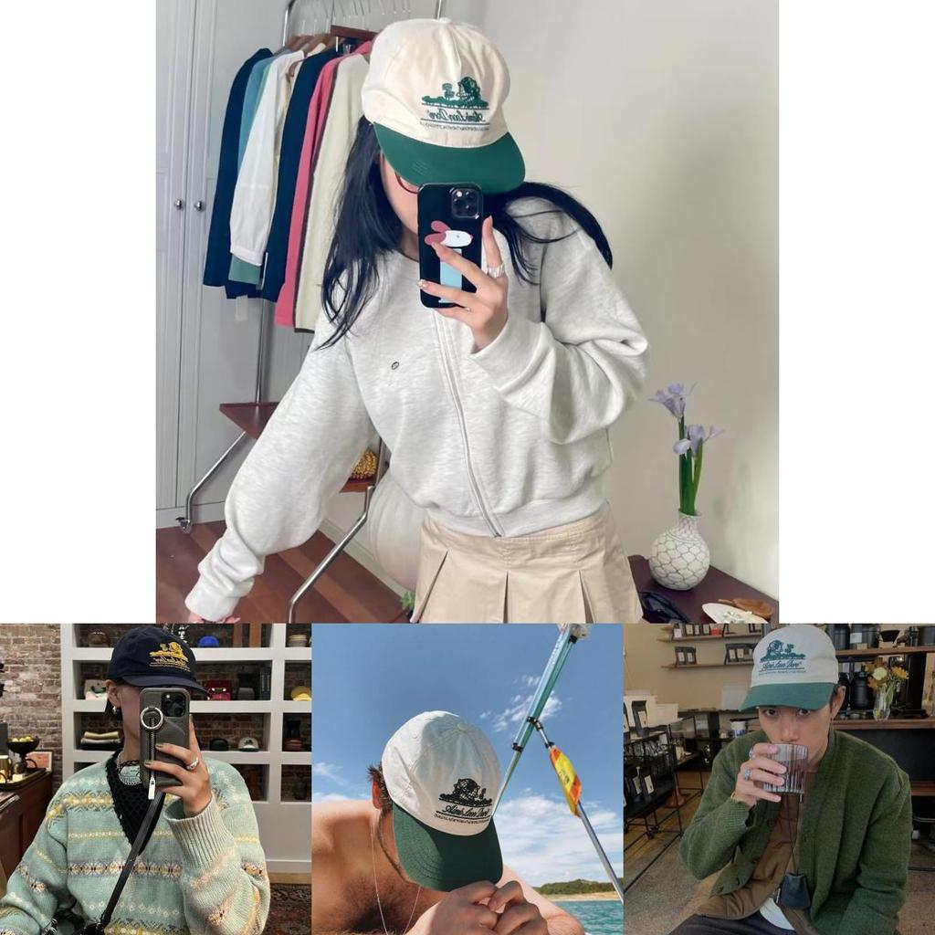 Aime Leon Dore Czapka Unisphere Baseballówka w Stylu Retro Unisex Oddychająca z Ochroną Przeciw Słońcu