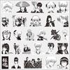 80/160PCS Anime Gintama Cool Stickers Sakata Gintoki Sticker Car Laptop Hijikata Toushirou Cartoon Graffiti Decals Kids Toy Gift