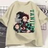 Unisexs Tshirts Kamado Tanjiro Funny 100 Cotton Tees Short Sleeve Demon Slayered T Shirts Crew Neck Tops Adult