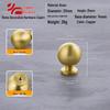 Gold Brass Round Ball Drawer Handle - Luxury French Design