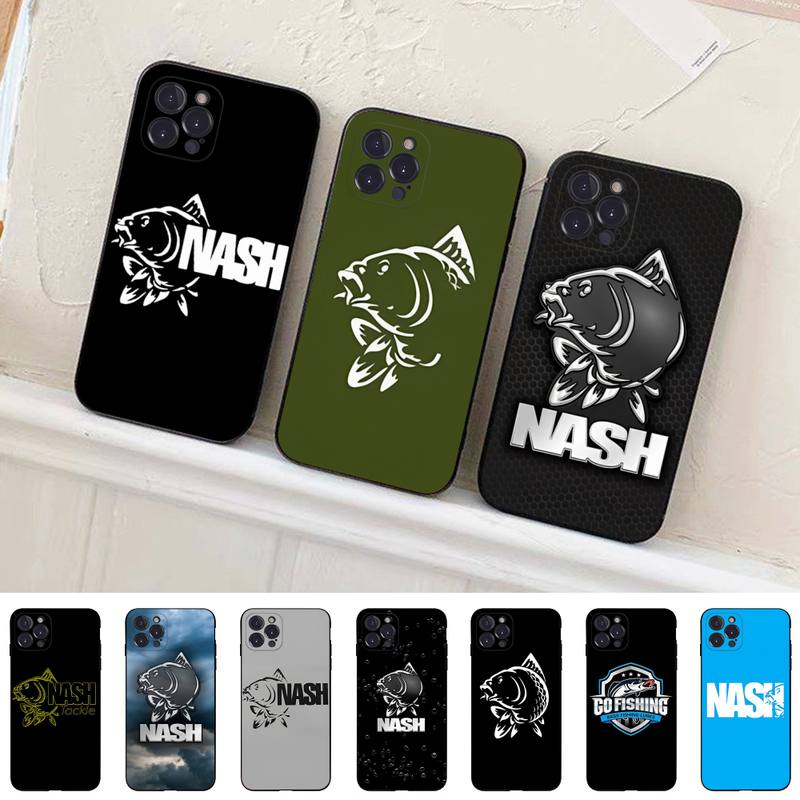 Nash Fishing Logo Handyhülle Für iPhone 14 11 12 13 Mini Pro Max 8 7 6 6S Plus X SE 2020 XR XS Funda Case