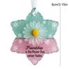 Sea Glass Art Friendship Ornament Snowflake/Shell Shaped Christmas Tree Hanging Ornaments Handmade Design for Best Friends