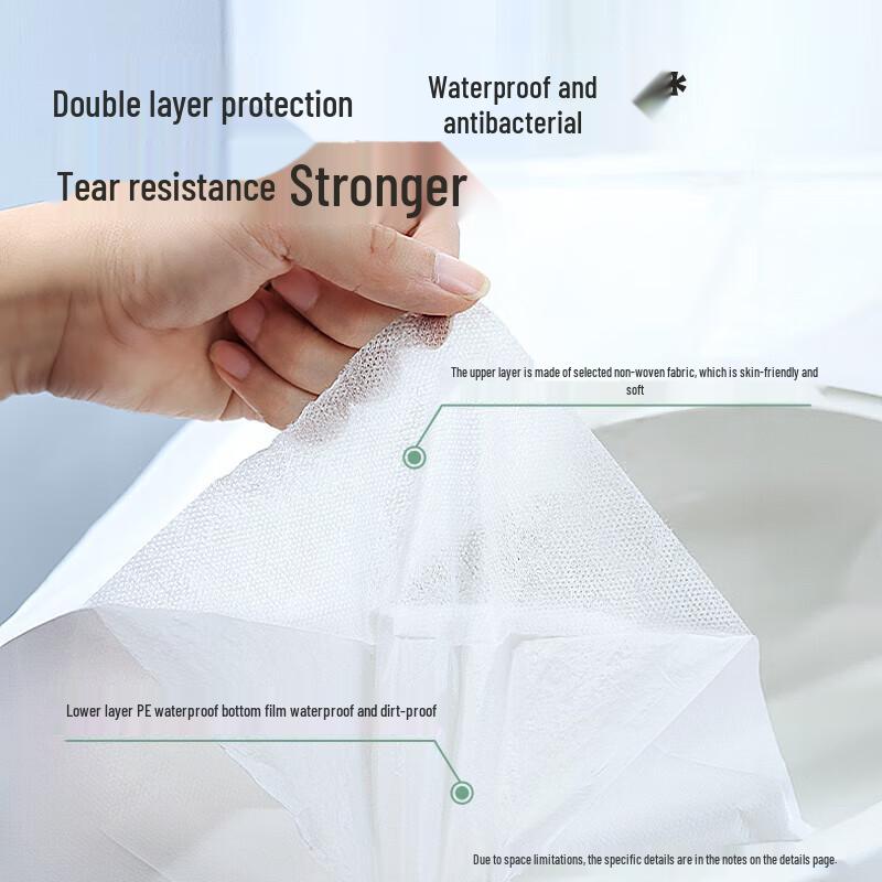 DeYou Portable Disposable Toilet Seat Covers, 50-Pack