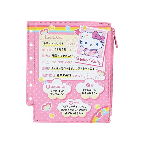 SANRIO Mini Pouch (Nostalgic Profile Book) Hello Kitty Accessory Case 078476 B0DCQZR322