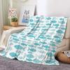 Fish Flannel Throw Blanket Jellyfish Ocean Animals for All Season Gift Couch Sofa Living Room Queen Size Lightweight Boys Girls