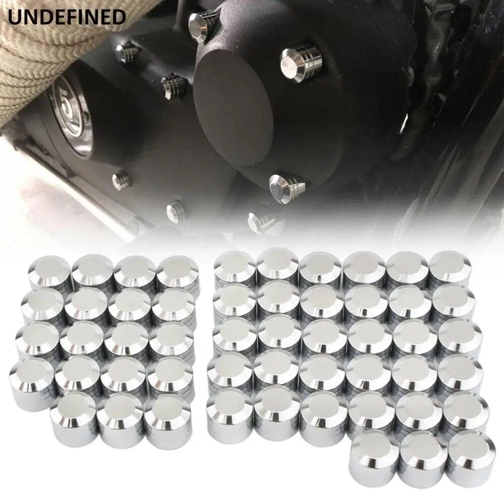 52pcs Motorcycle Bolt Covers Twin Cam Engine Toppers Bolts Head Caps For Indian Chief Classic Chieftain Roadmaster Scout Bobber