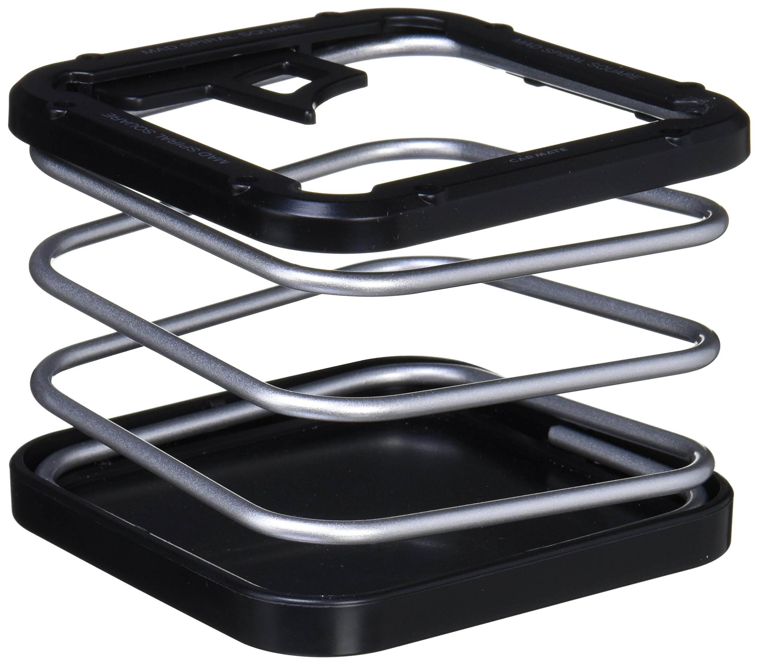 

CARMATE Car Drink Holder Mud Spiral Square Silver NZ238 /