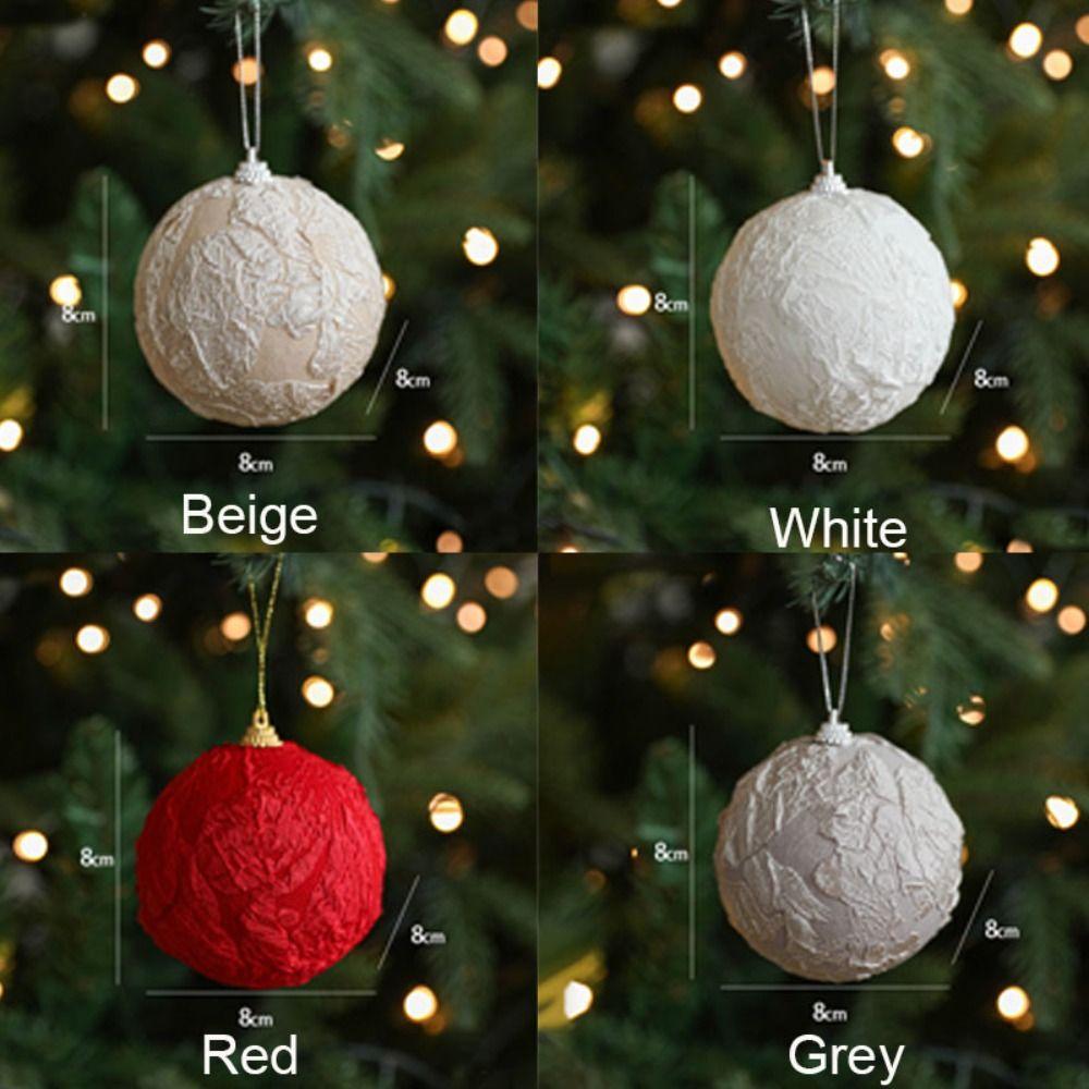8CM Christmas Tree Decoration Ball Party Supplies Xmas Ornaments DIY Christmas Pendant  New Year