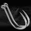 50 Stück Angelhaken Salzwasser Hochkohlenstoffstahl Tragkraft 1-50kg Größe 2 - 22 Widerhaken Karpfen Zirkelhaken Angeln