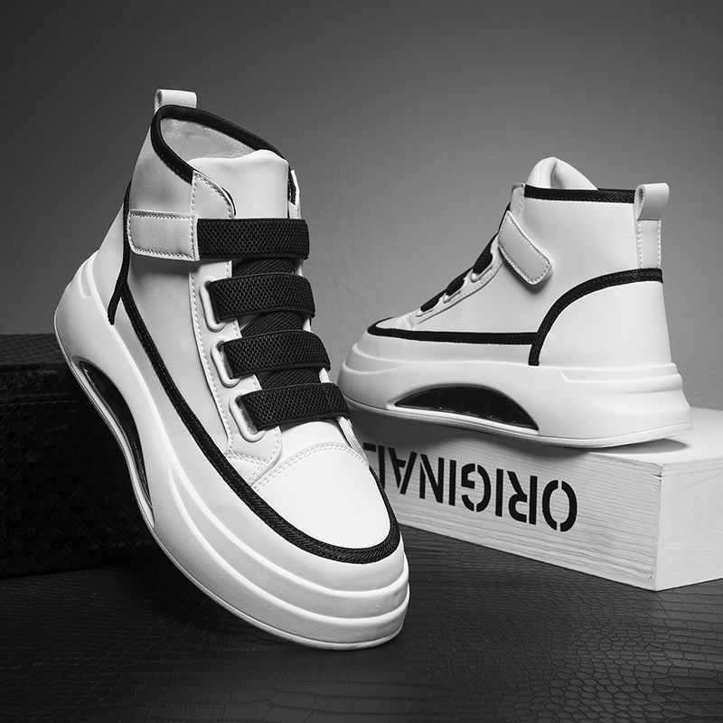 High Cut Men's Boots Platform Trendy Size 44 Comfortable Male Shoes Original Deals Footwear Sale Designer Non Slip Quality