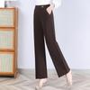 Ronghua 2025 Women's Straight-Leg High-Waist Casual Trousers