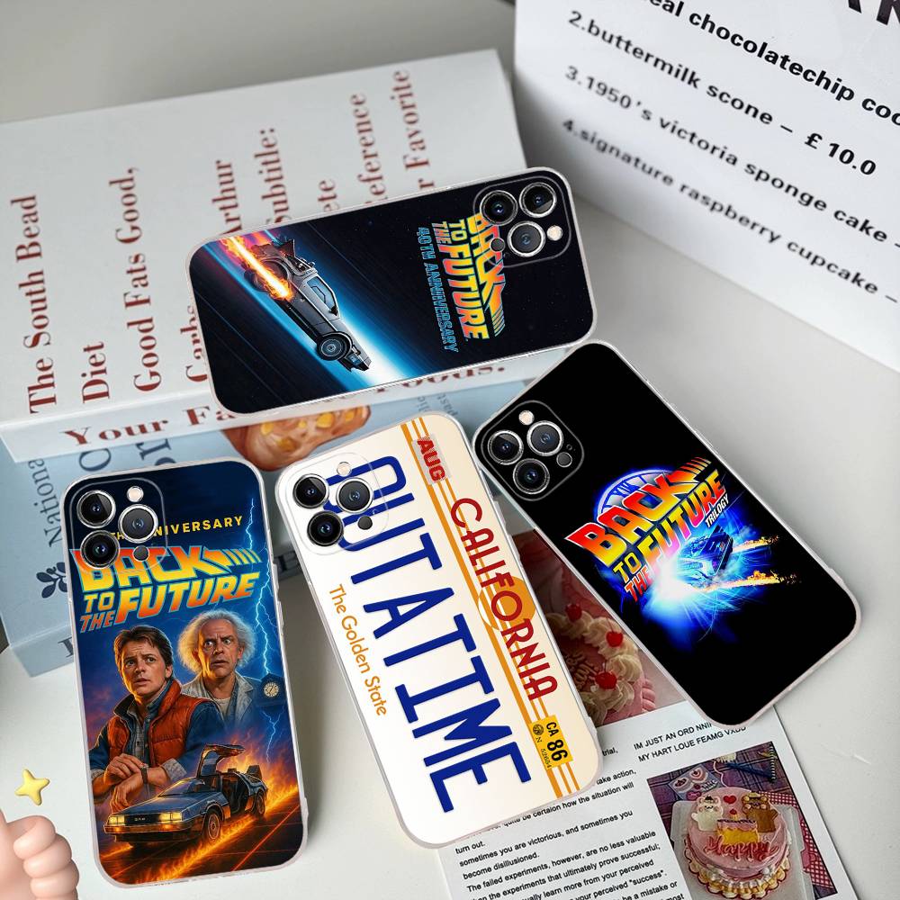 Back To The Future Transparent TPU Phone Case For IPhone 17 11 12 13 14 15 16 Pro Max 16 Plus Cover