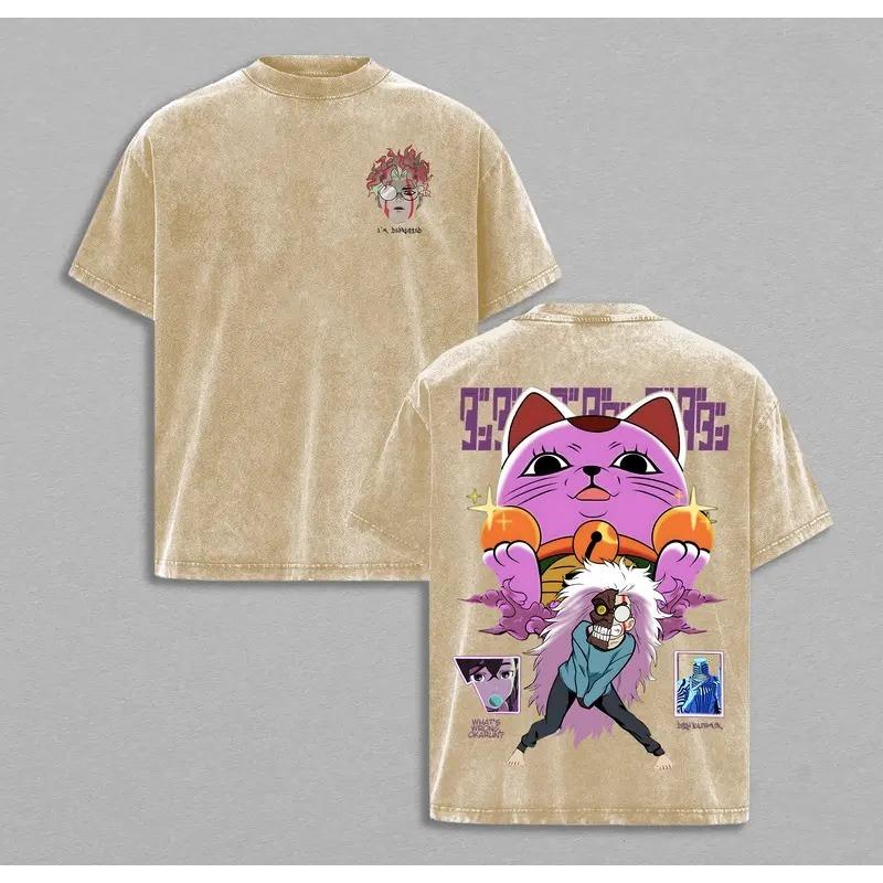 Hot Anime Dandadan Turbo Granny Graphic Tee Men Women Clothing Washed Cotton Tshirt Casual T-shirt Harajuku Male Vintage T Shirt XXL коричневый 1490₽