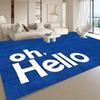 "Oh Hello" Modern Mat - Non-Slip Office Doormat Entrance Floor Rug for Living Room Bedroom Dormitory Decor Outdoor/Indoor Space
