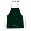 Merry Christmas Tree Socks Gift Letter Printed Cleaning Kitchen Apron Baking Cooking Antifouling Apron Sleeveless Pinafore