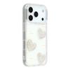 For iPhone 17 Pro Case Rhinestone Edge Pearl Love Decor TPU+PC IMD Phone Cover