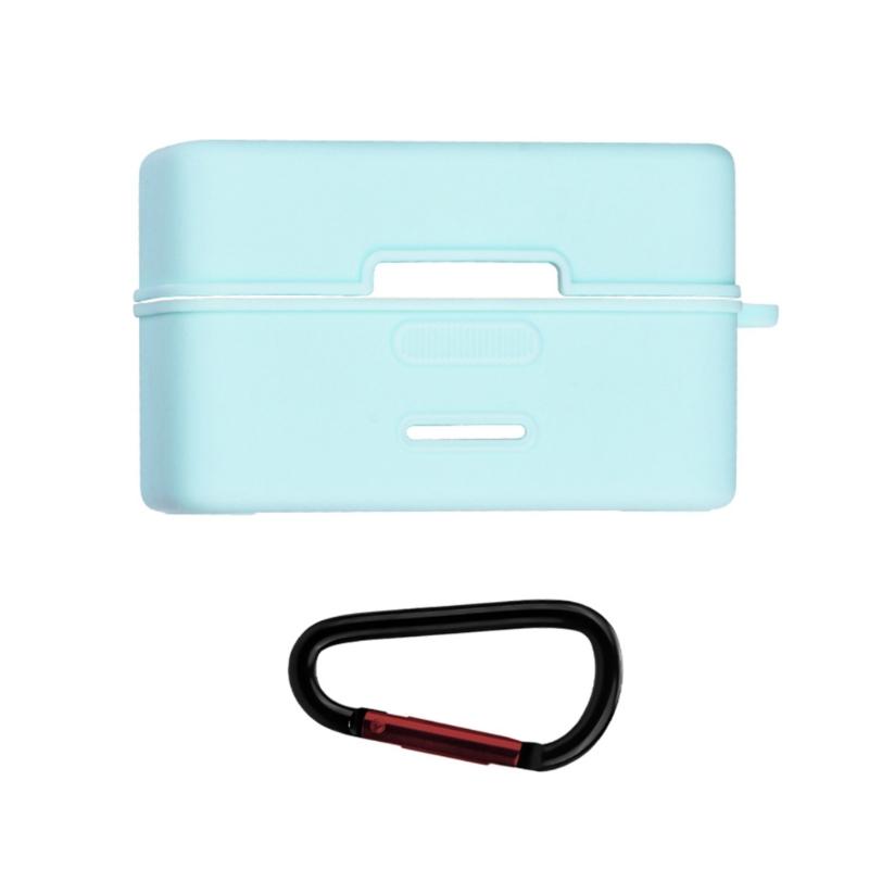 Portables Silicone Case Shockproofs Dustproof Protective Sleeve AntiDrop Cover for Mic Mini Microphones синий