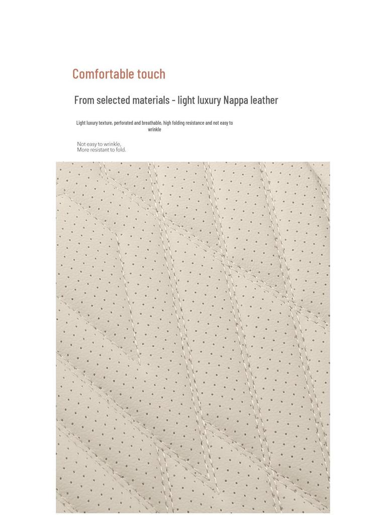 Universal Leather Car Seat Cushion: Durable, Full Wrap, All-Season Cover for Small Cars, SUVs, and Sedans