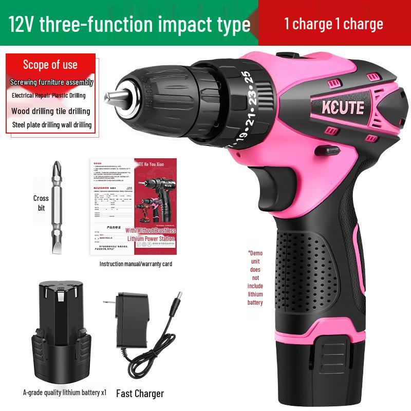 Compact Rechargeable Lithium Handheld Drill & Electric Screwdriver