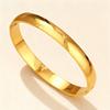 Sleek European-Style 8mm Stainless Steel Buckle Bracelet for Couples