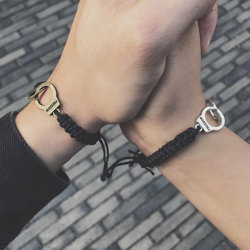 Retro For Women Adjustable Handmade Bracelets Men Jewelry Handcuffs Charm Bracelets Accessories Friendship Girl Couple BraceletsVintage Wrist Bracelet