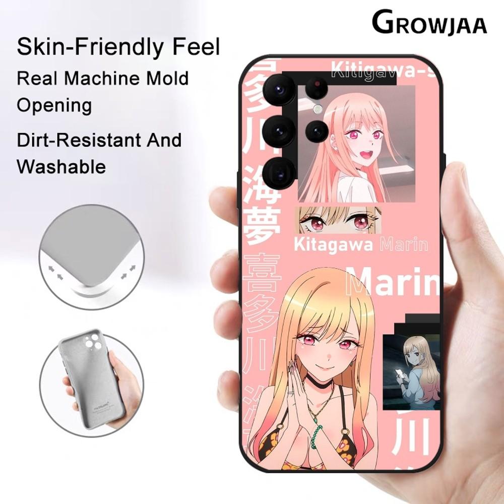 Marin K-Kitagawa Anime Dívka Pouzdro na Telefon Pro Samsung Galaxy S25 S24 S22 S23 Ultra S21 S20 Plus 5G Ochranné Silikonové Funda