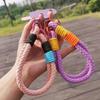 New Upgrade Pure Hand Thick Braided Rope Short Mobile Phone Lanyard Fashion Creative Wrist Strap Strong New Outdoor Chain