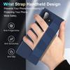Ultra-thin Matte Silicone Wrist Strap Phone Case for Samsung Galaxy Fold 7 6 5 4 3 5G Folding Shockproof Hard Back Cover