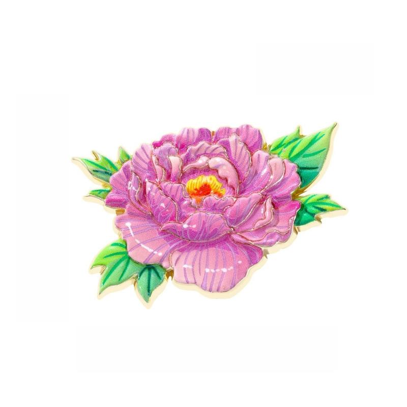 

1Pcs Elegant Classical Style Flower Lapel Pin Exquisite Luxury Peony Flower Brooch For Suit Cheongsam Sophisticated Taste A7