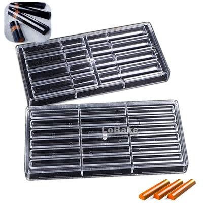 2 Designs Long Sticks Polycarbonate PC Clear Plastic Chocolate Mold Candy Ice Cube Mould Sugarcraft Moldes DIY Bakery Tools