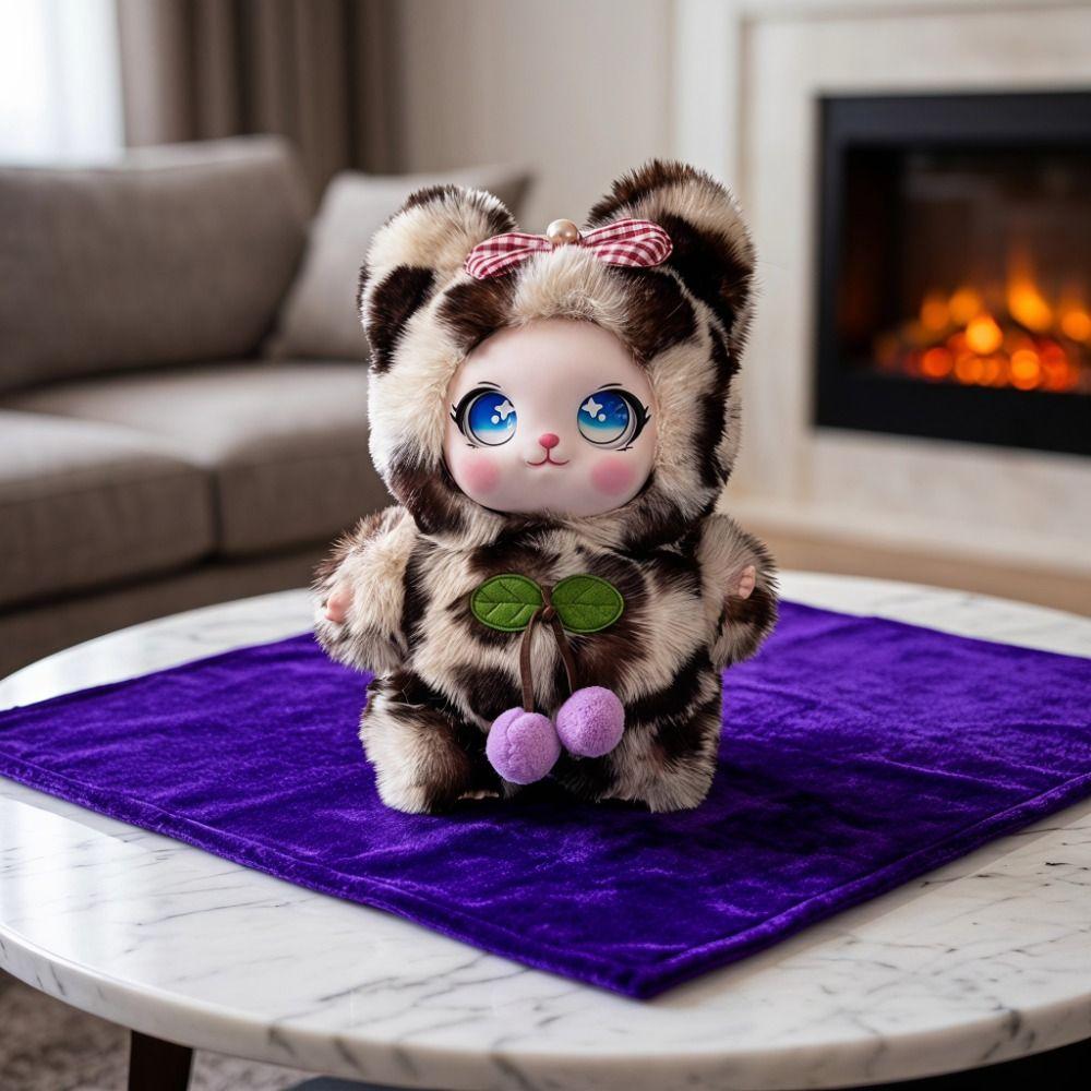 Vinyl Face Stuffed Animal Bag Charm Cute Stuffed Kawaii Plush Pendant Gift For Women