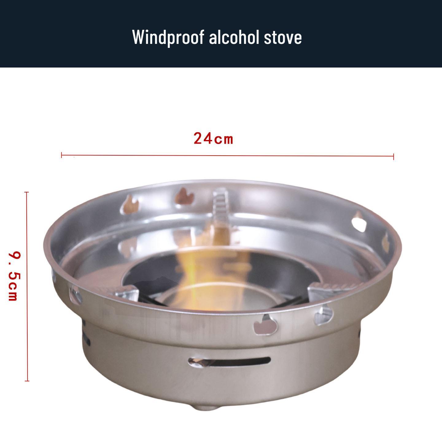 Ветрозащитная спиртовая горелка для ресторанов и отелей - Компактный сухой котелок