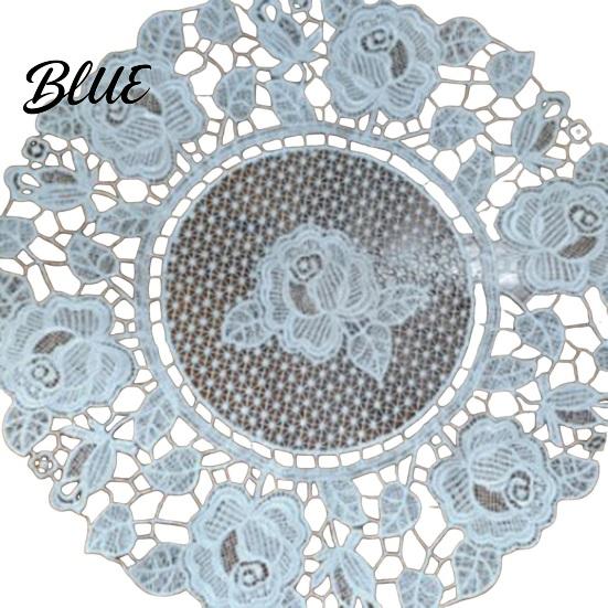 Dustproof Covers for Furniture White Lace Doily Elegant Retro Placemat Embroidered Table Decorative Weddings Mat Rectangular Round Oval Doilies